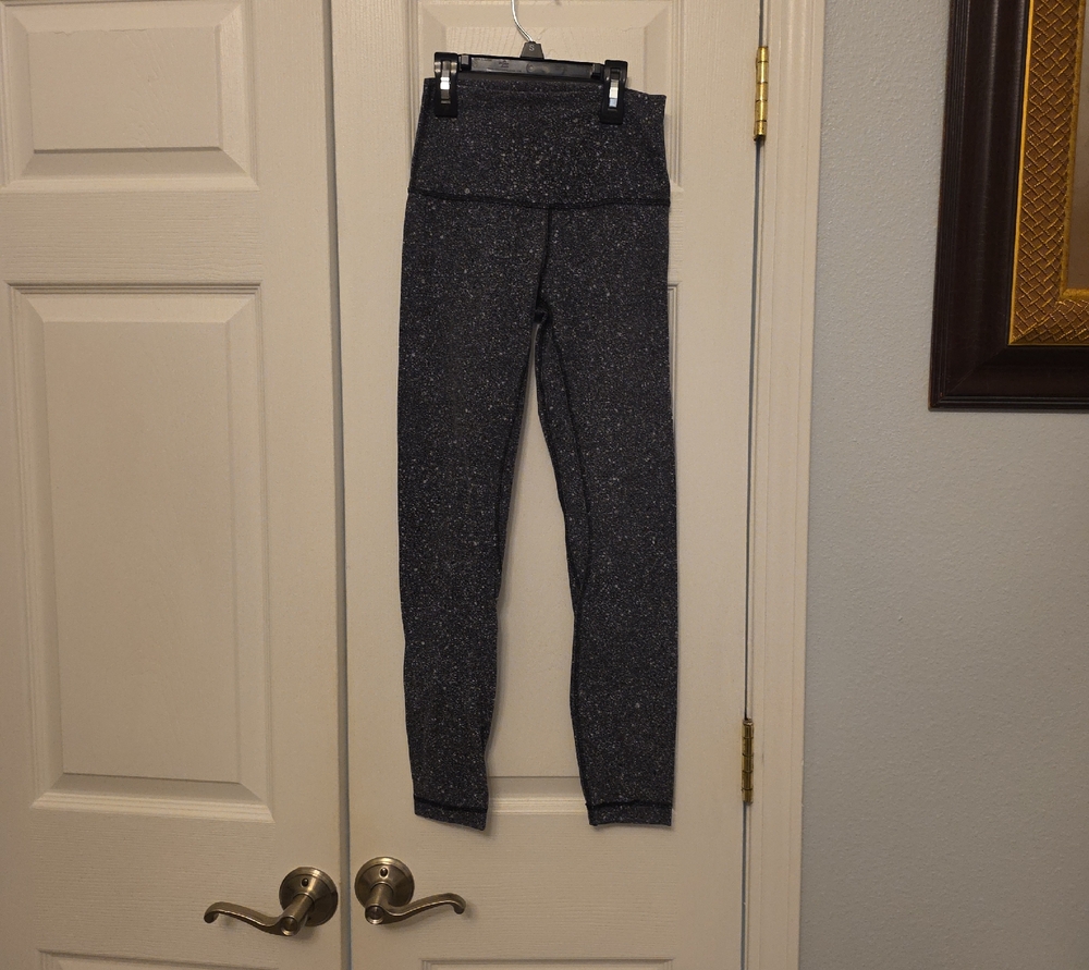 lululemon athletica Sparkle Gray Ankle Leggings